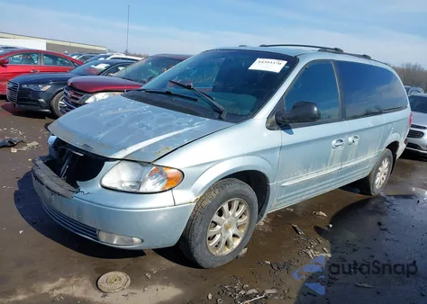 2001 Chrysler Town & Country Lxi z USA, uszkodzony, nr VIN 2C4GP54L21R296268